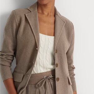 Women's Brown/Tan Blazer Lauren Ralph Lauren